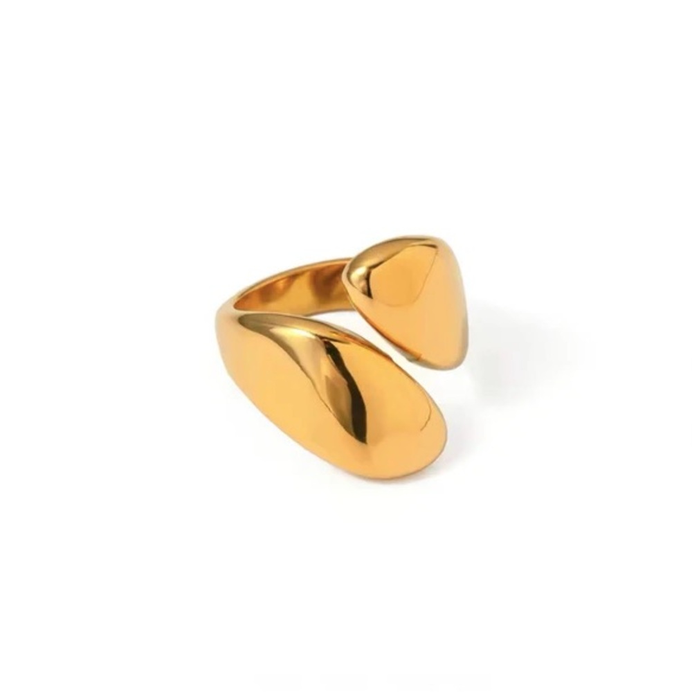 Bold Open Statement Ring – Gold Chunky Design